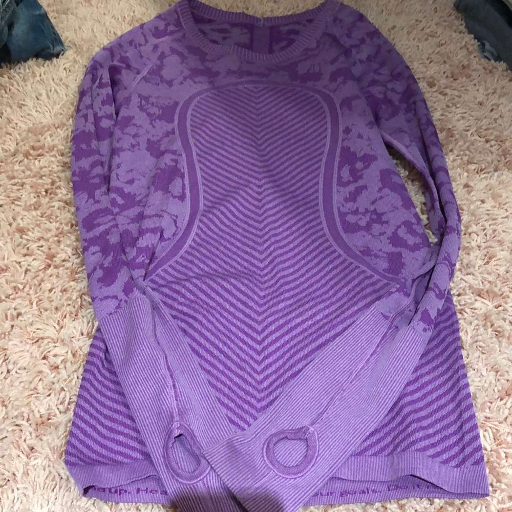 purple long sleeve
